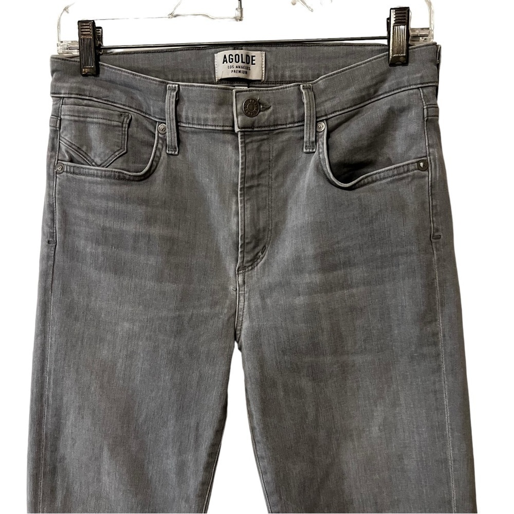 Agolde Stretchy High Rise Jeans in Gray size 29 high waist
